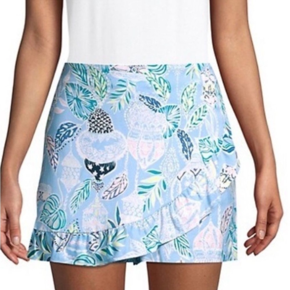 Lilly Pulitzer Faye skort Blue Peri size 0 NWOT